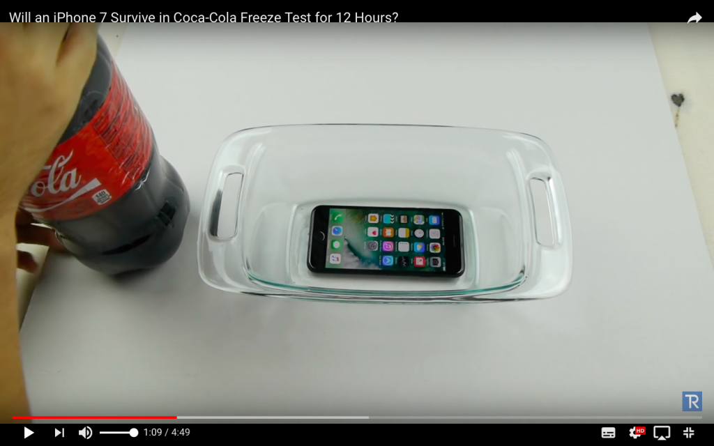 iPhone7・スイカ・PASMO・防水機能・ネットで合鍵が注文できる俺の合鍵・スペアキー・ディンプルキー・コーラ漬け実験・凍らせ実験