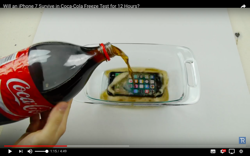 iPhone7・スイカ・PASMO・防水機能・ネットで合鍵が注文できる俺の合鍵・スペアキー・ディンプルキー・コーラ漬け実験・凍らせ実験